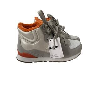 NWT! Tretorn - Hightop Gray and Orange Sneakers